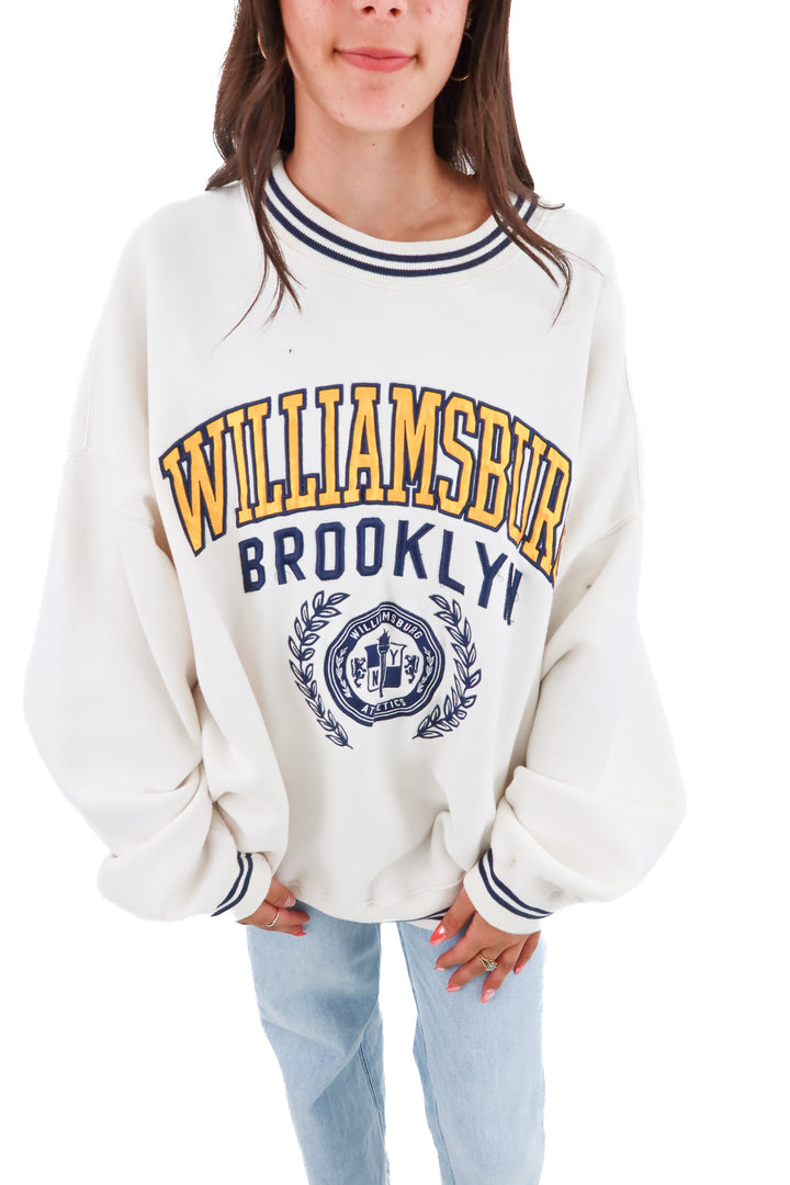 abercrombie & fitch williamsburg ny sweatshirt (xl; retail $70)