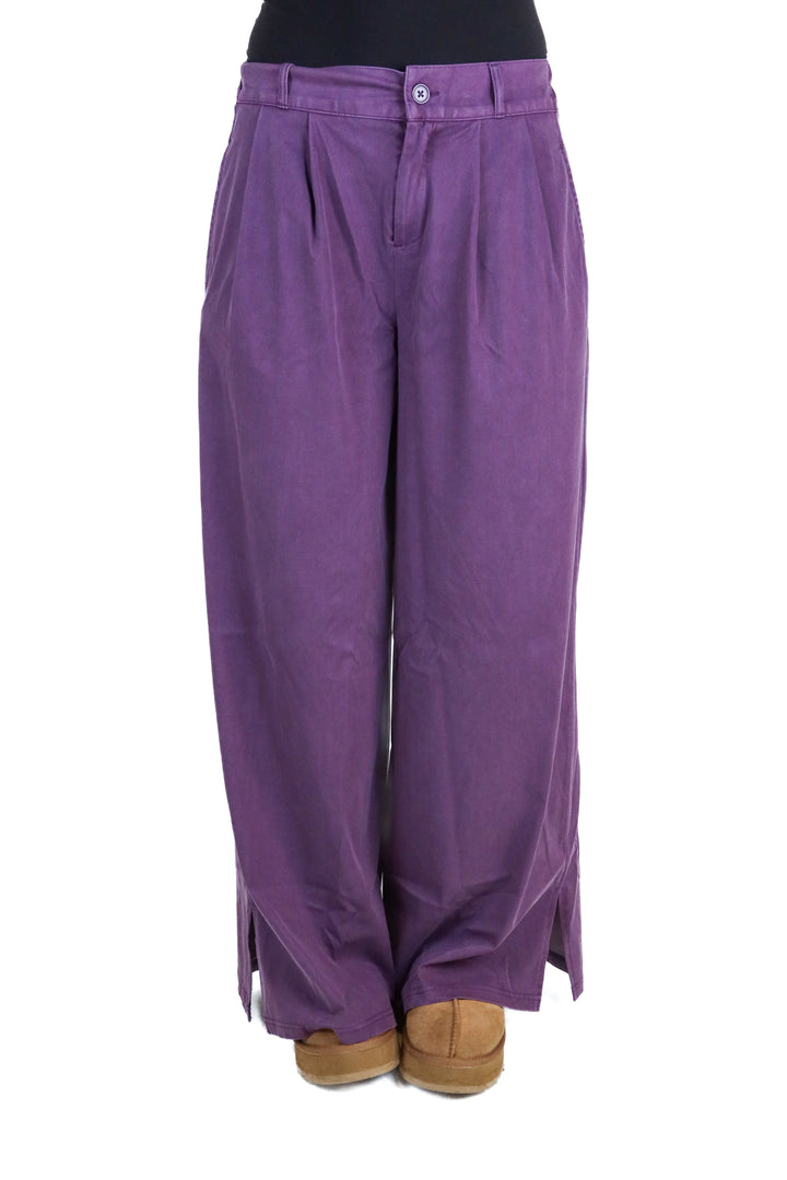 Halara Plum Mid Rise Pants NWT (S; retail $39.95)