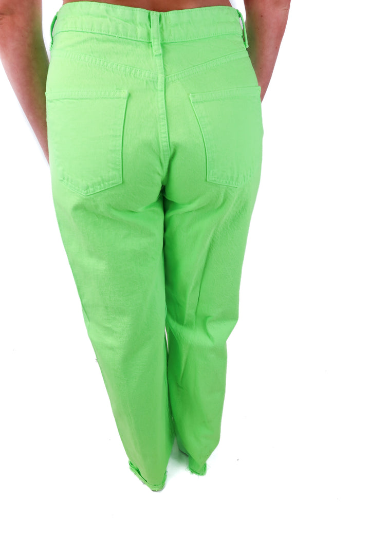zara neon green jeans (6)