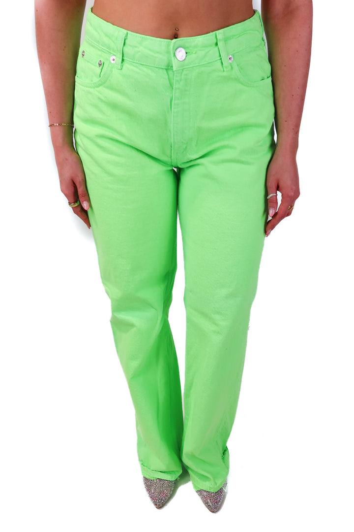 zara neon green jeans (6)
