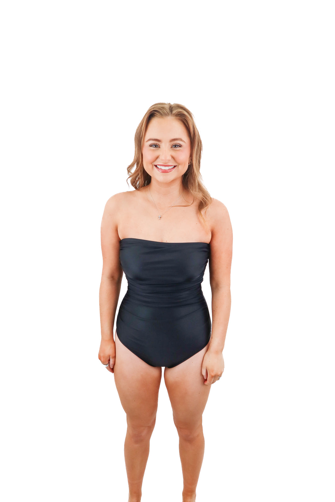 Jcrew black strapless swimsuit (2)