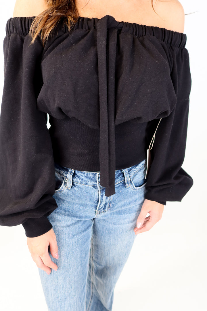 tularosa black off the shoulder top NWT (s; retail $128)
