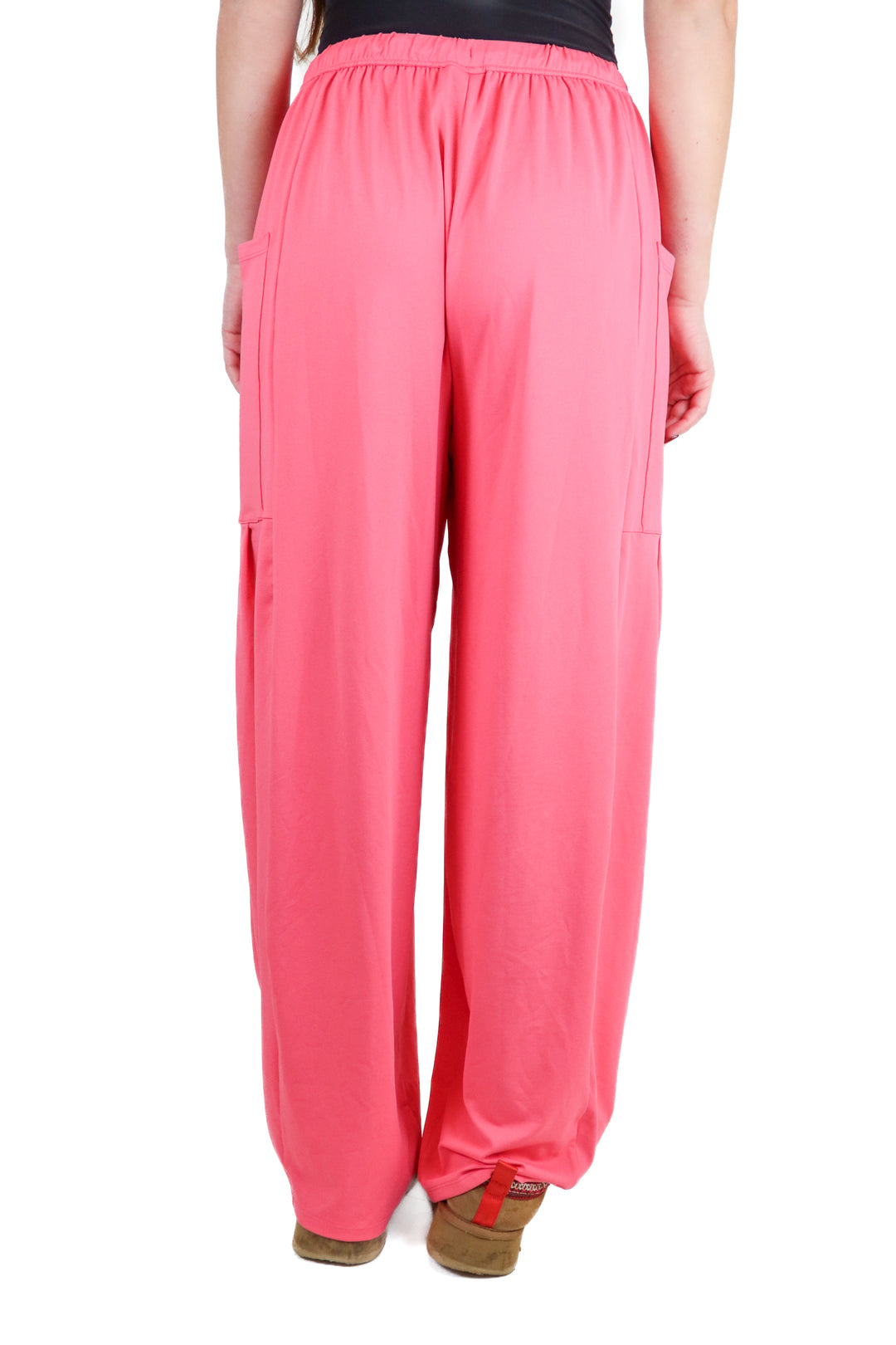 halara hot pink wide leg pants NWT (S; retail $39.95)