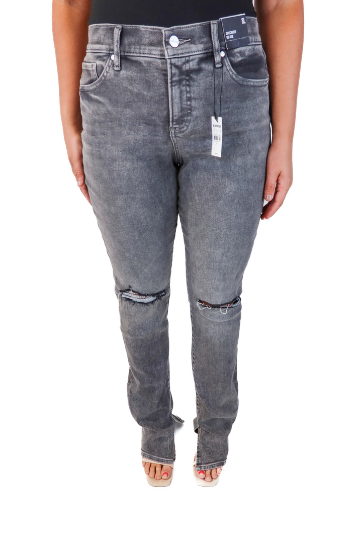 express dark grey distressed jeans NWT (8L)