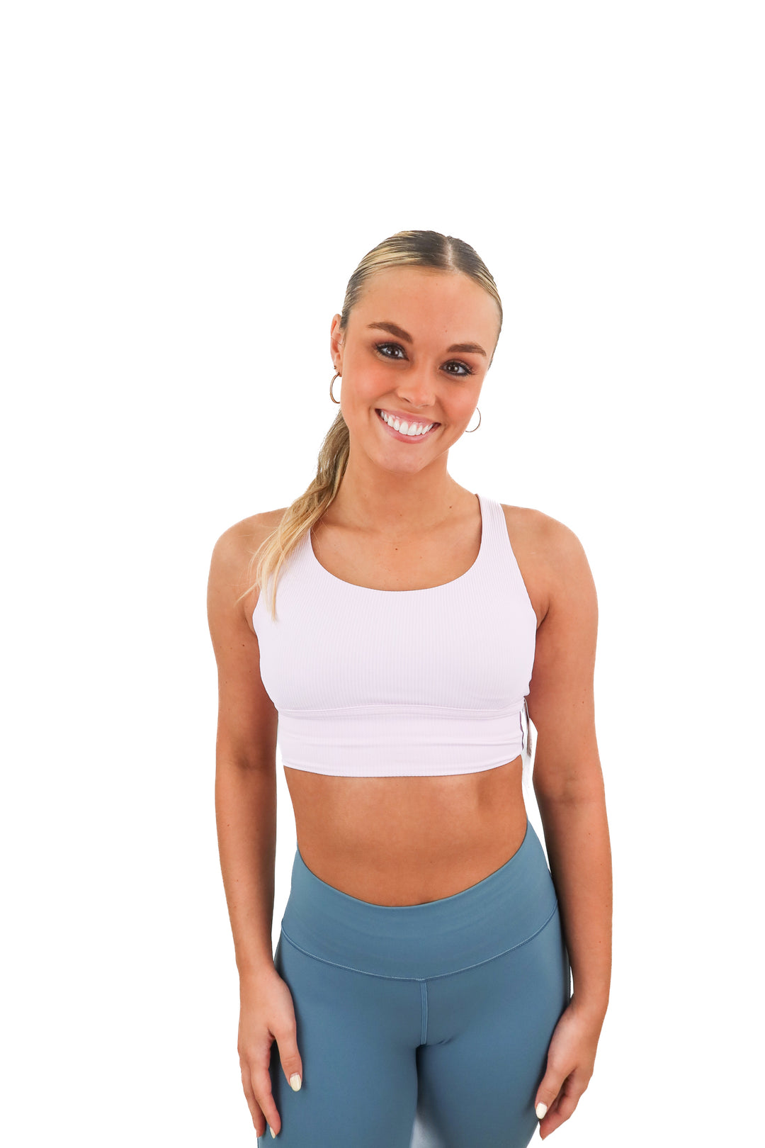 lululemon pink ribbed sports bra NWT (4; retail $58)