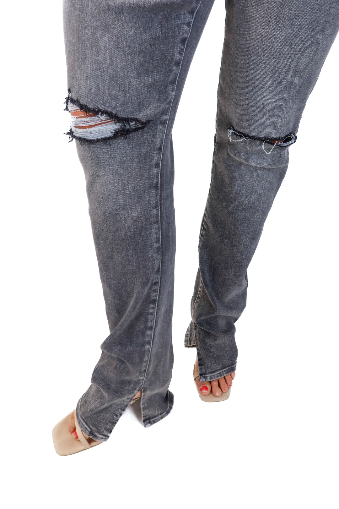 express dark grey distressed jeans NWT (8L)