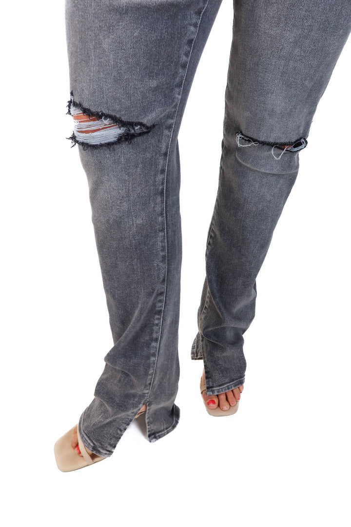 express dark grey distressed jeans NWT (8L)