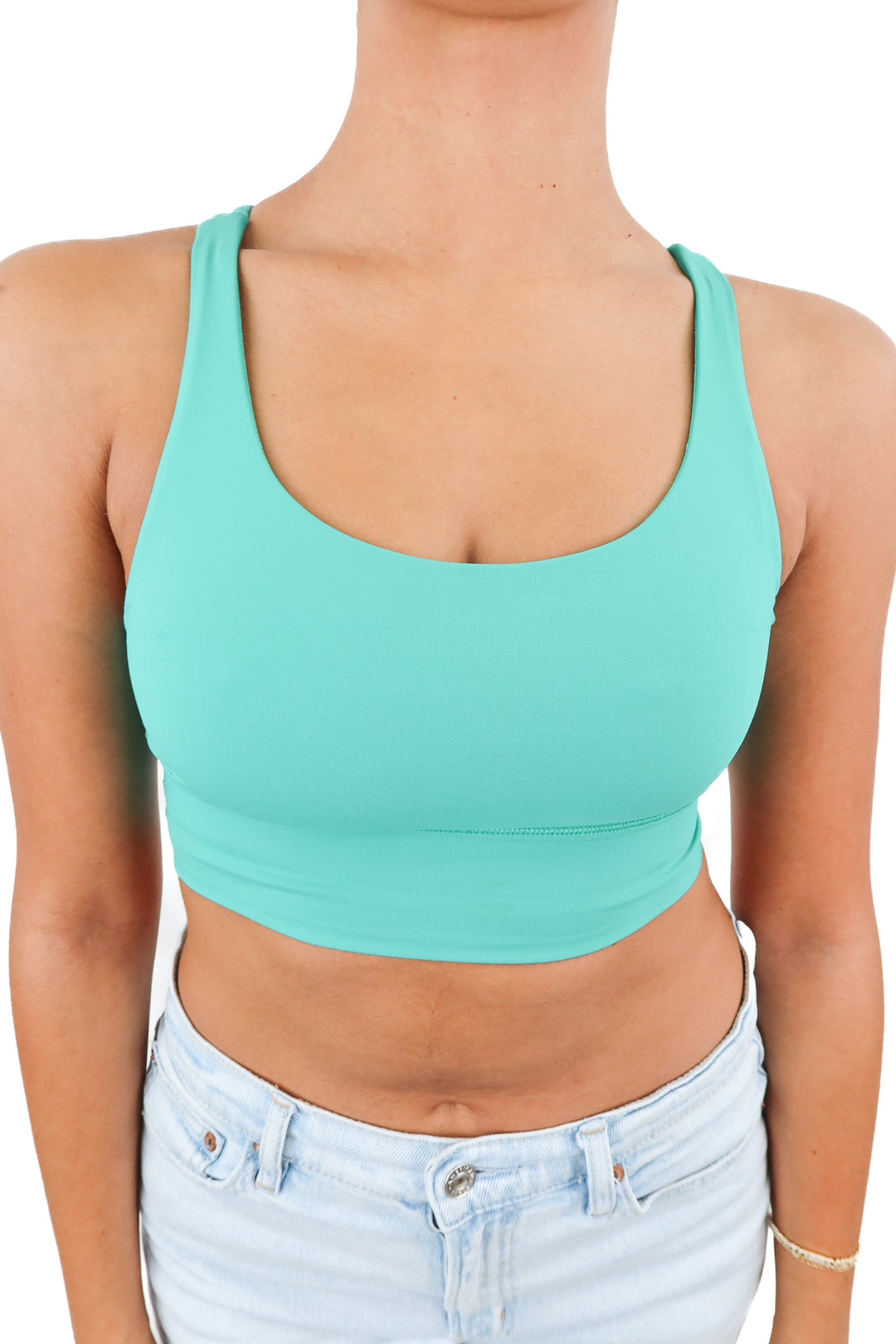 Lululemon green sports bra (6)