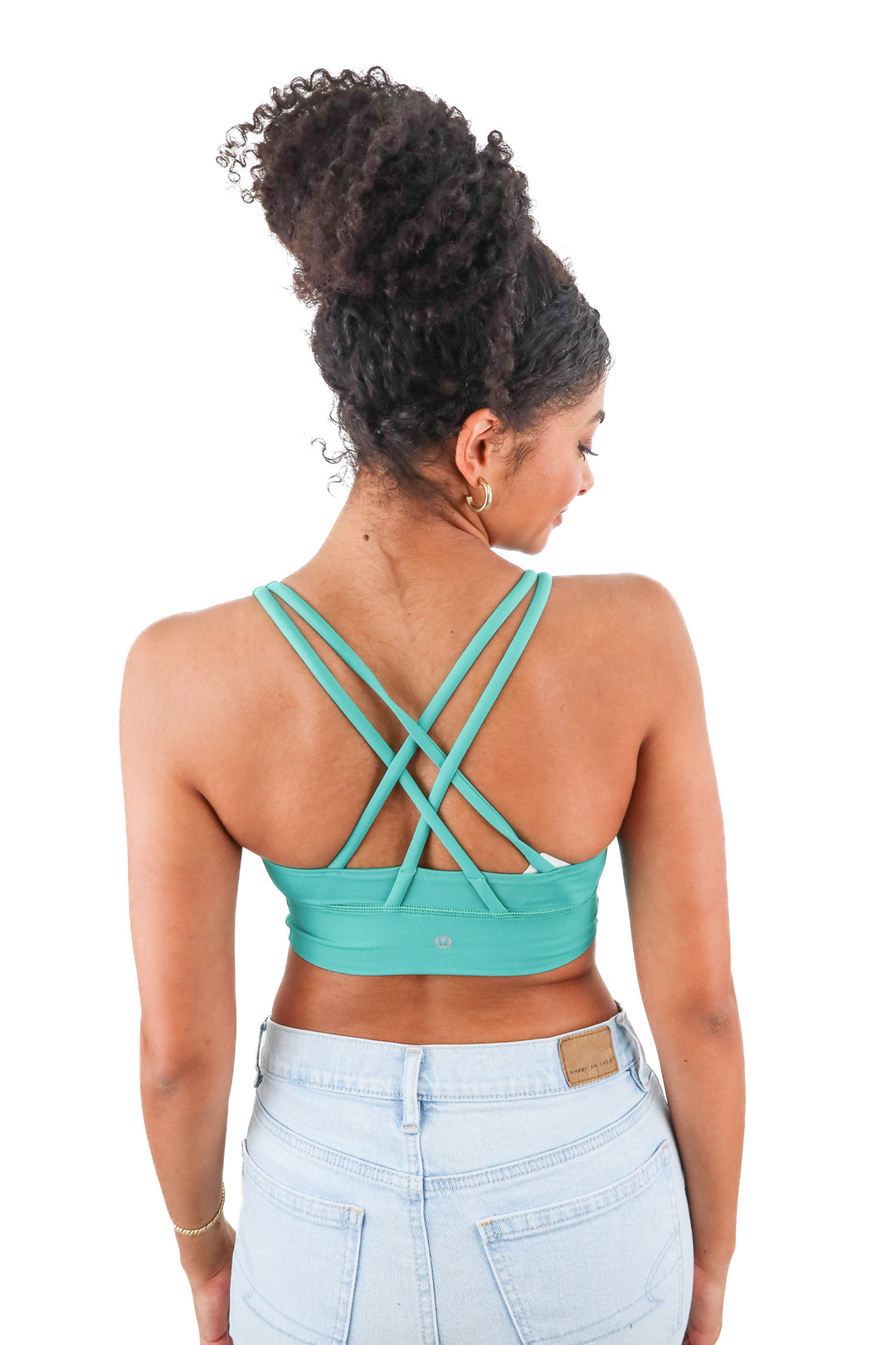Lululemon green sports bra (6)