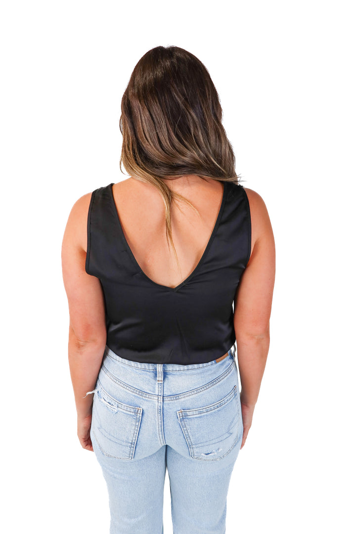 pretty little thing black lace bodysuit (6; retail $95)