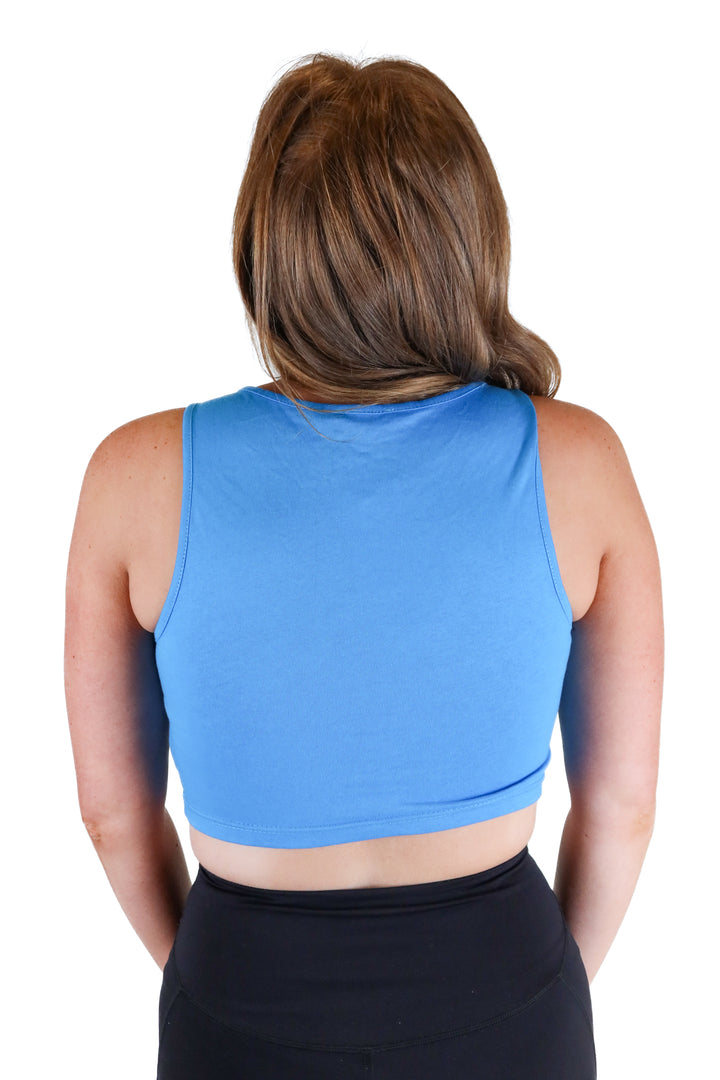 superdown blue rhinestone detail tank NWT (S; retail $58)