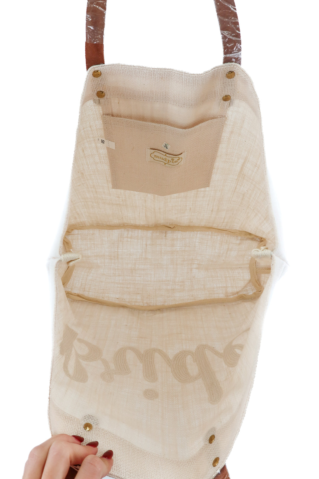 Mudpie Bride canvas tote bag NWT