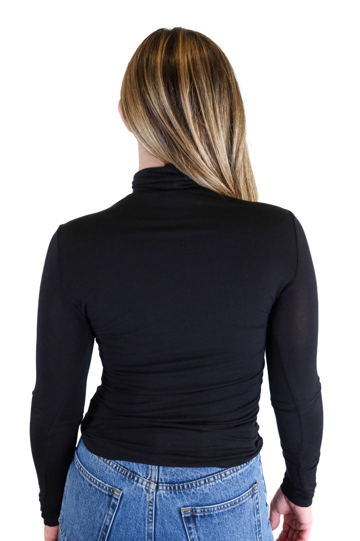 H&M Black Turtleneck Top (S)