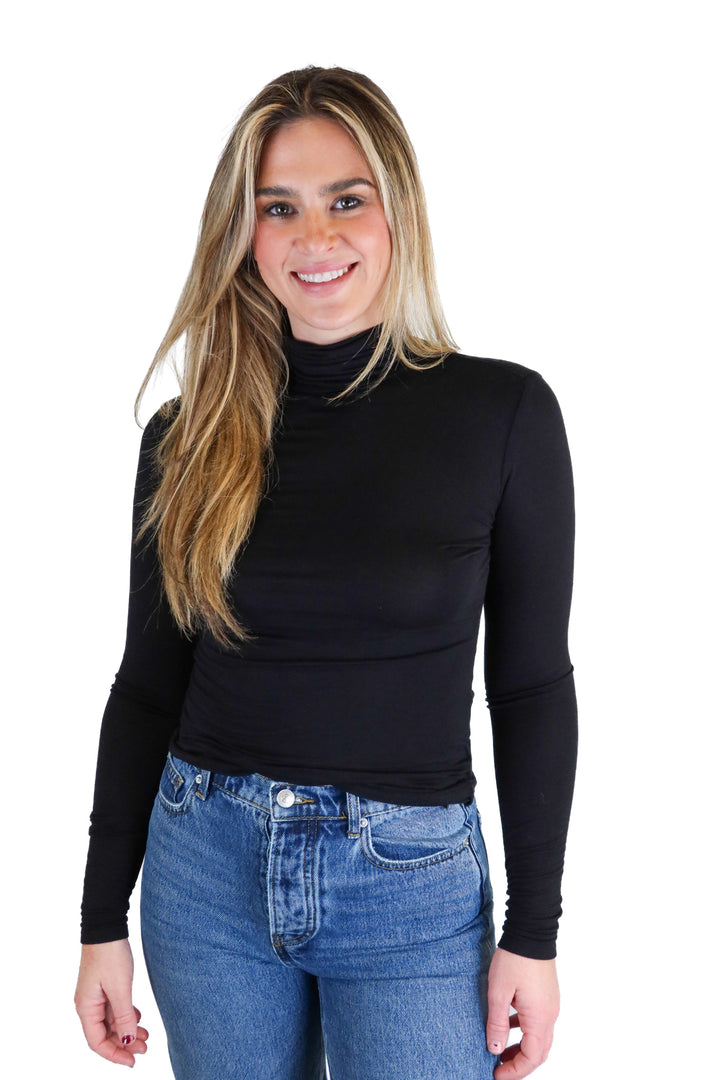 H&M Black Turtleneck Top (S)