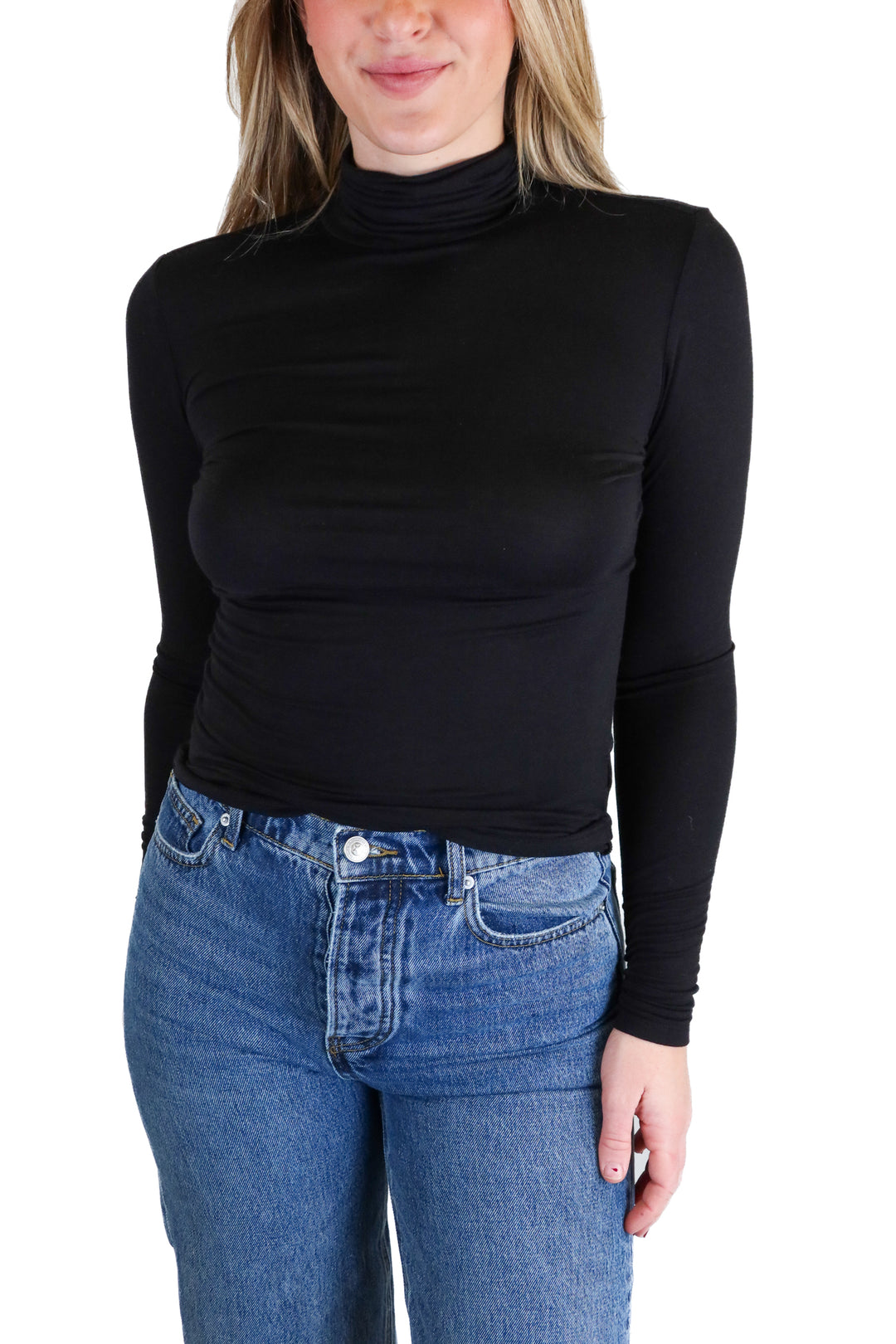 H&M Black Turtleneck Top (S)