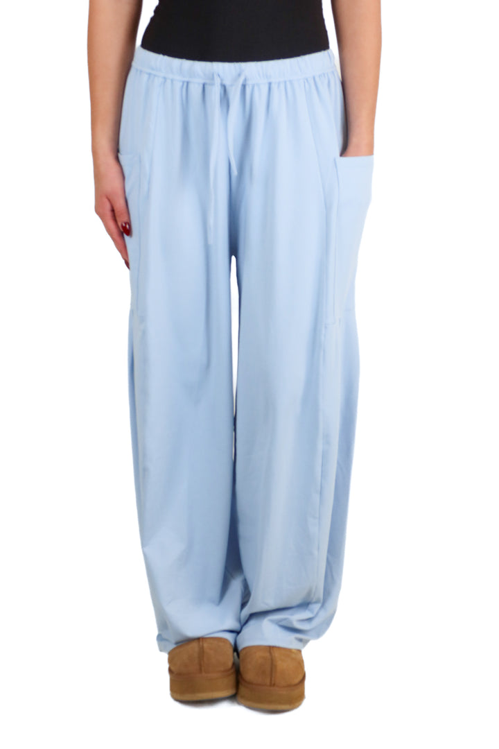 Halara Baby Blue Wide Leg Lounge Pants NWT (S; retail $39.95)
