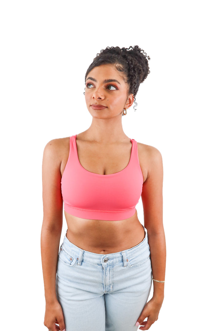 Lululemon pink sports bra (6)