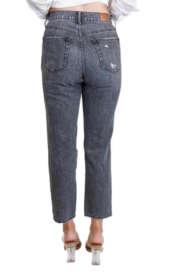 BDG Faded Black Slim Straight Distressed Jeans (26)