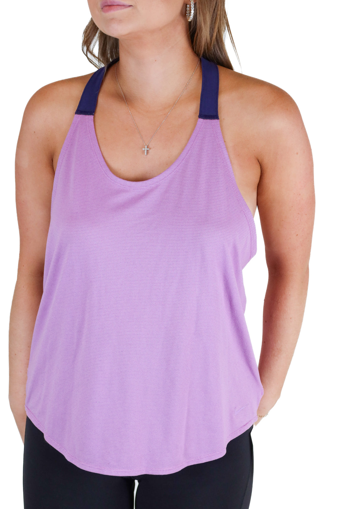 nike light purple racerback activewear tank (M)