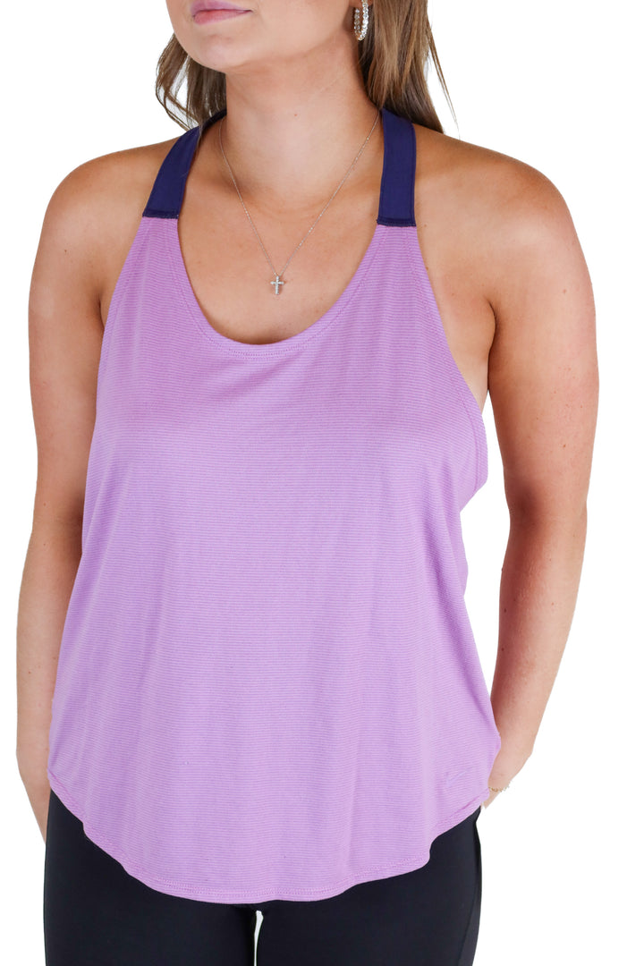 nike light purple racerback activewear tank (M)