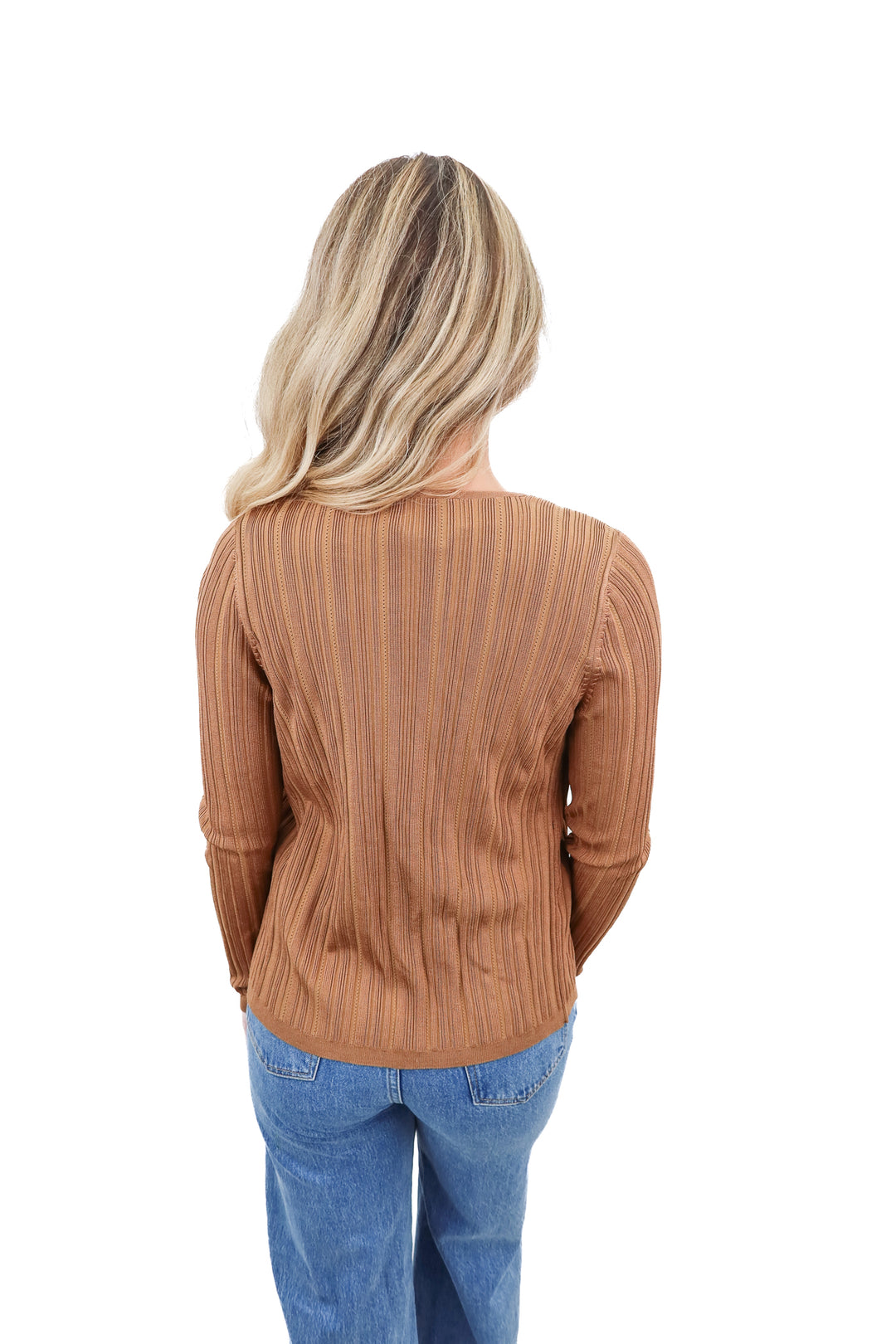 White House Black Market tan tank and sweater set (S; retail $79)