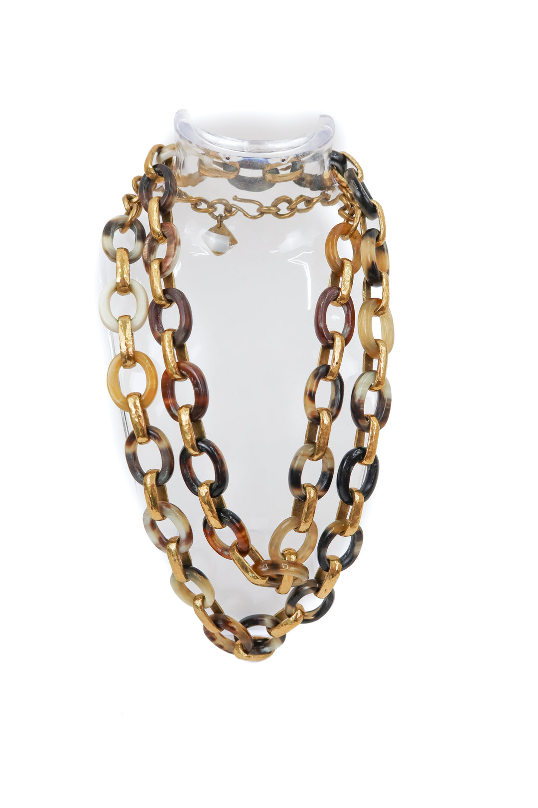 long resin chain necklace