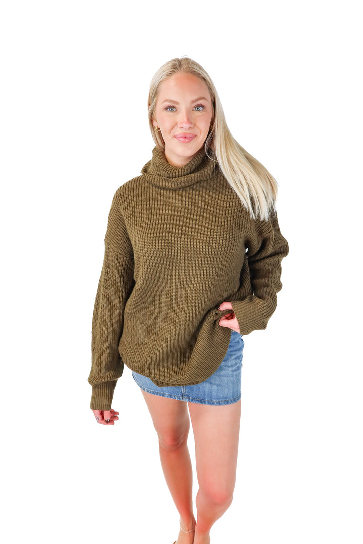 all the ways green sweater (m; retail $62)