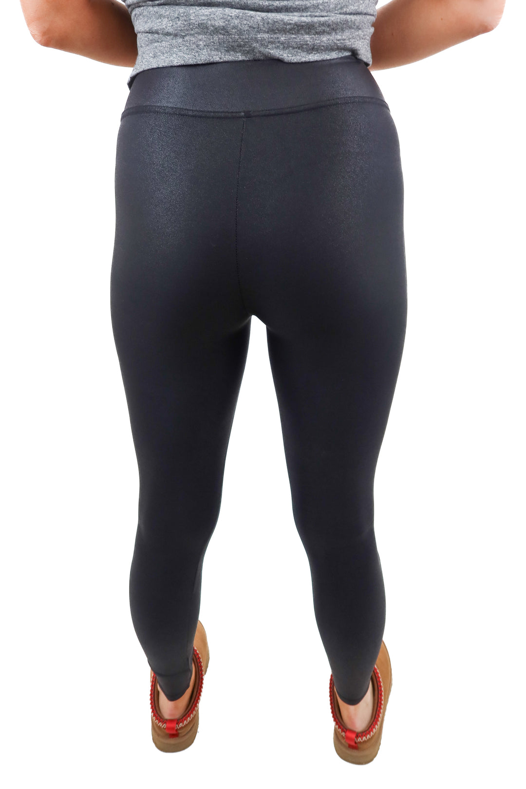 Spanx black shine legging (S)