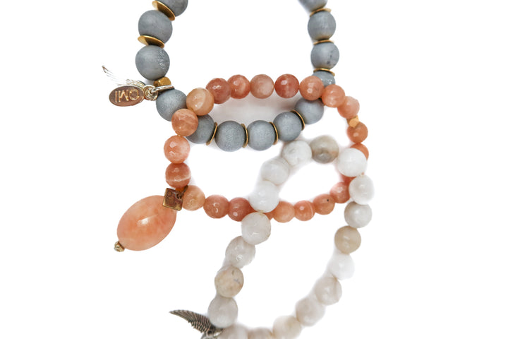 beaded bracelet stack