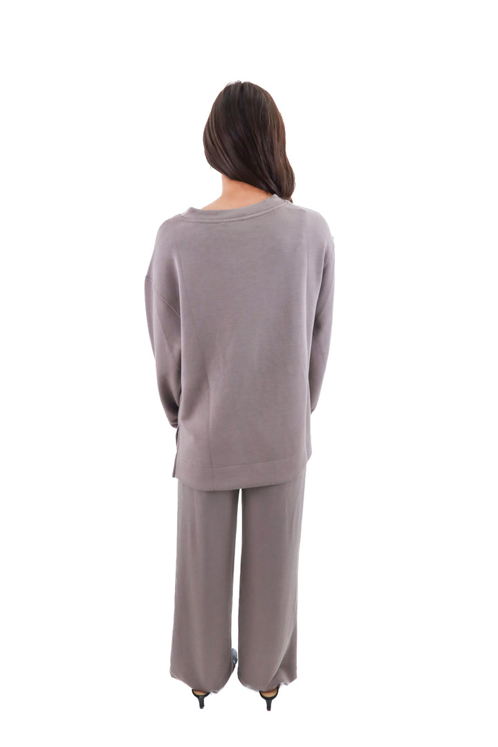 24/7 by soma taupe loungewear set NWT (s; retail $178)