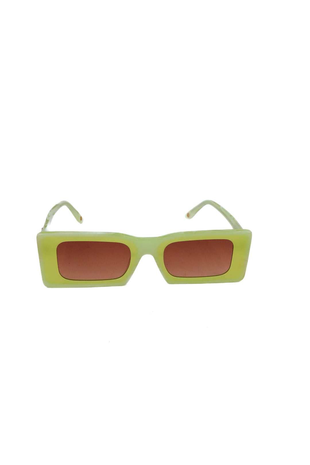 cult gaia lime green rectangle sunglasses (retail $525)