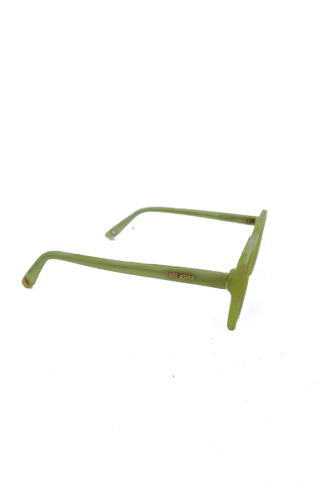 cult gaia lime green rectangle sunglasses (retail $525)