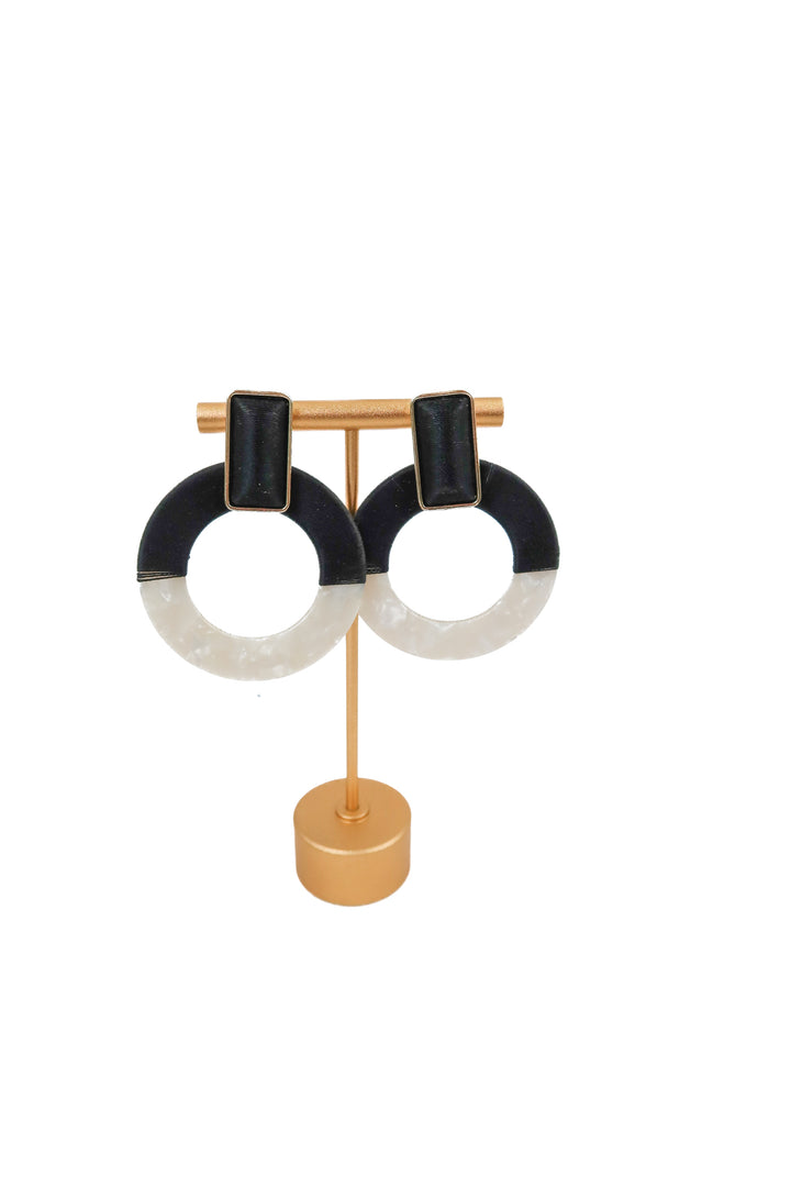 baublebar two tone post earrings