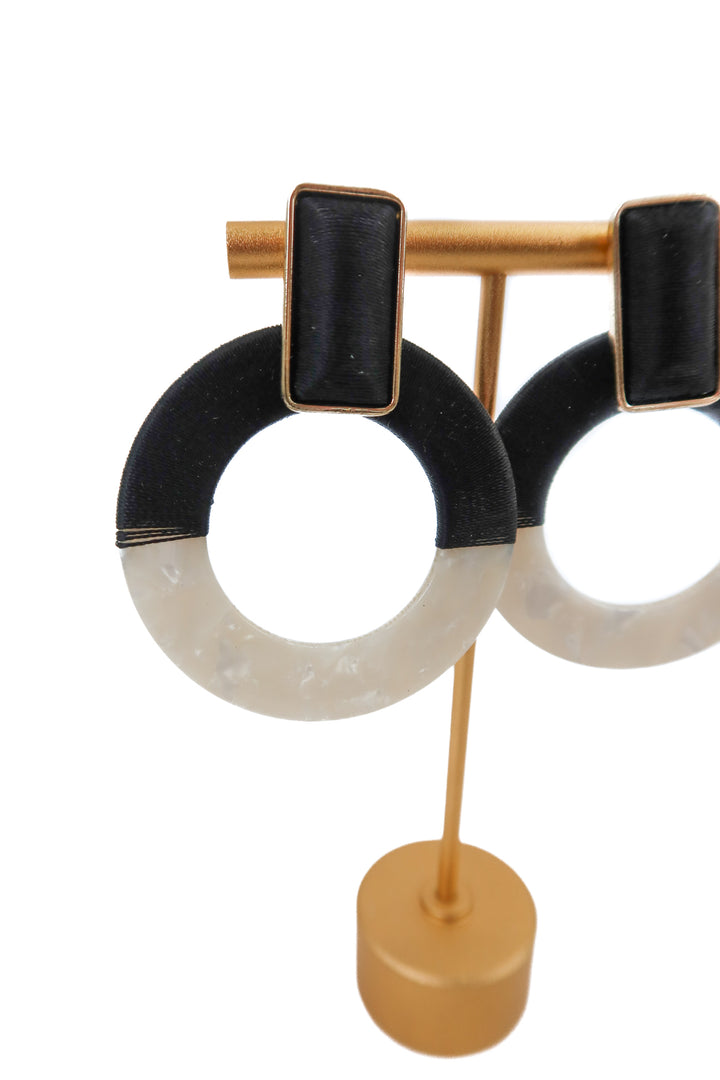 baublebar two tone post earrings
