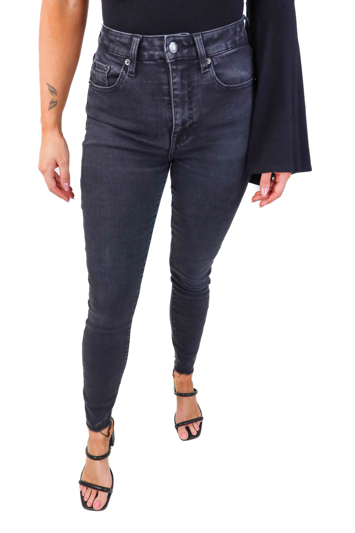 pistola black skinny jeans (26; retail $148)