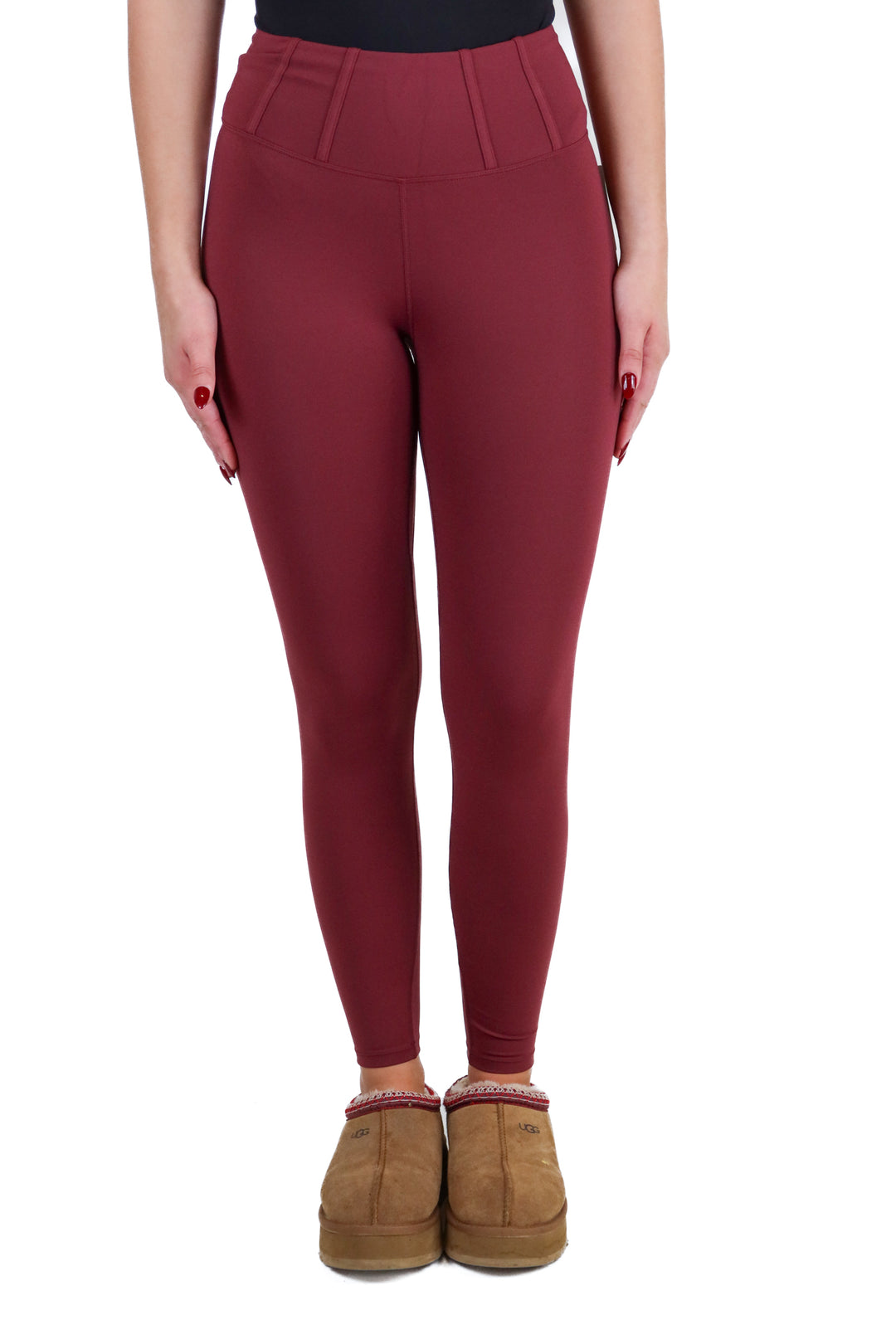 halara maroon cropped leggings NWT (S; retail $29.95)