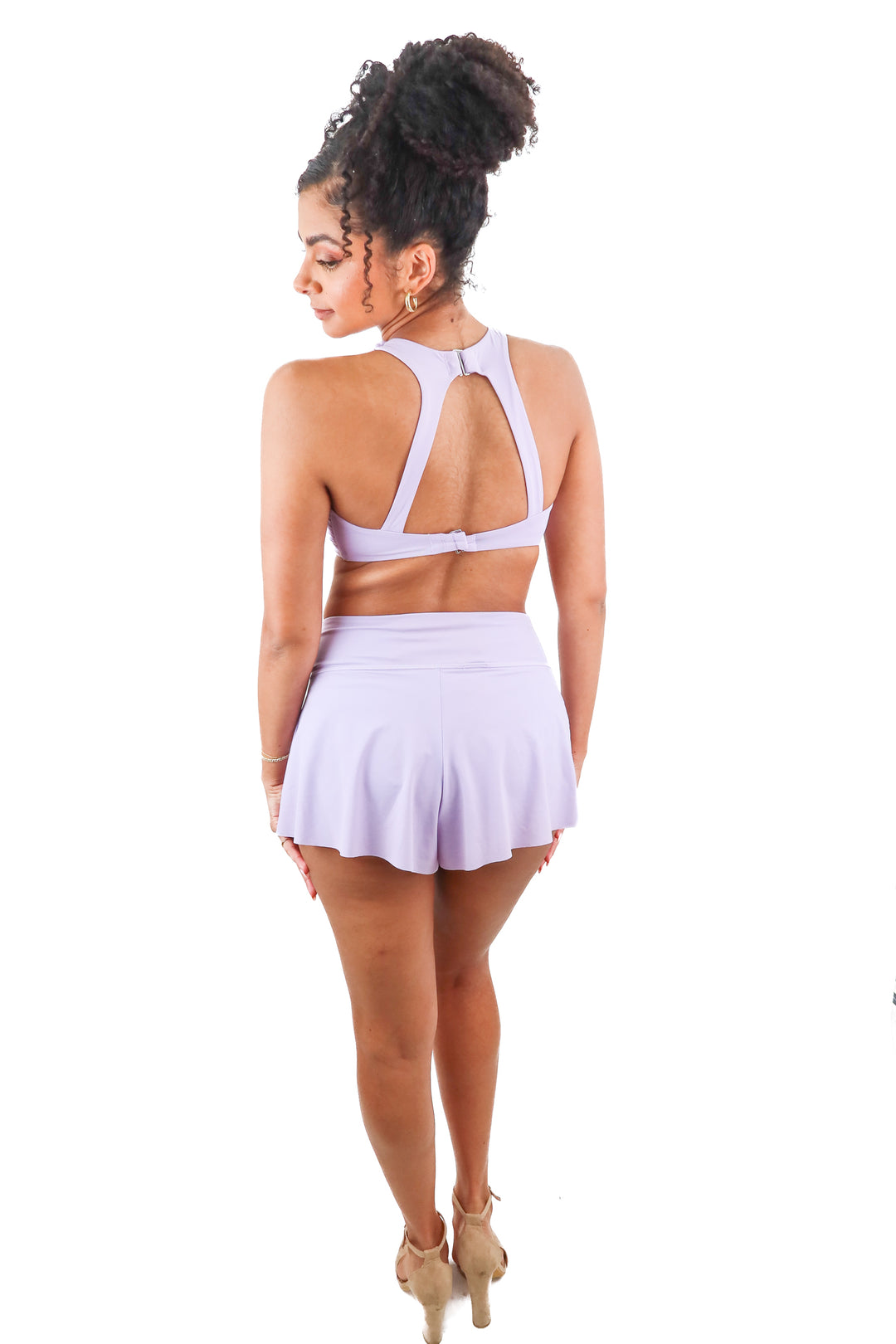 Athleta purple bra and shorts set (S)
