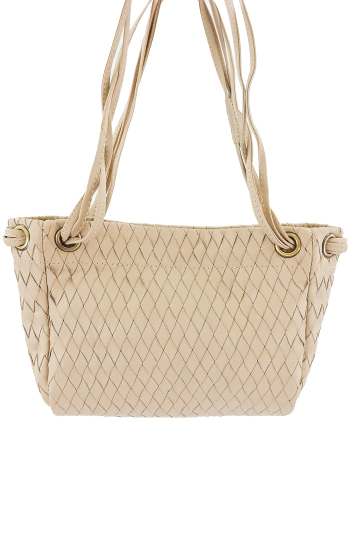 Mandrn woven cream purse NWT (retail $219)