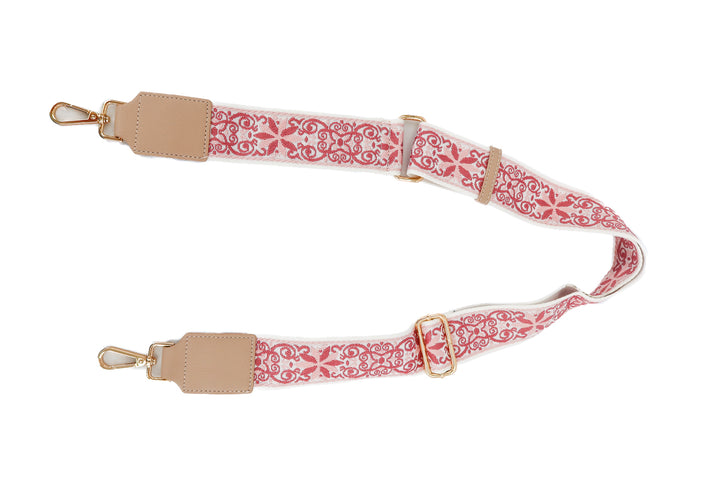 pink stitch bag strap