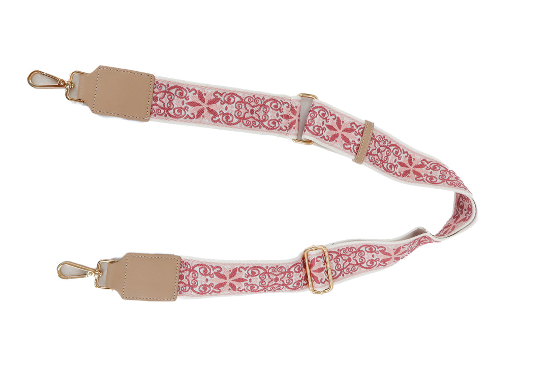 pink stitch bag strap