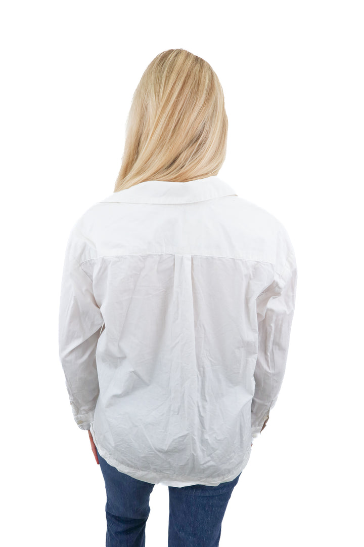 Baacal white button up shirt (S)