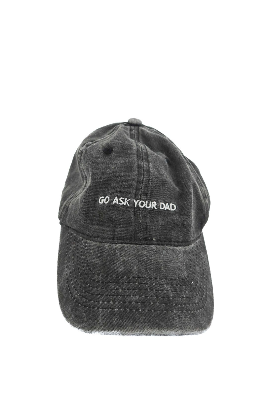 Go ask your dad black baseball hat