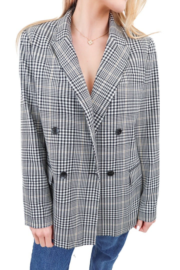 M.M. Lafleur houndstooth blazer (4; retail $349)