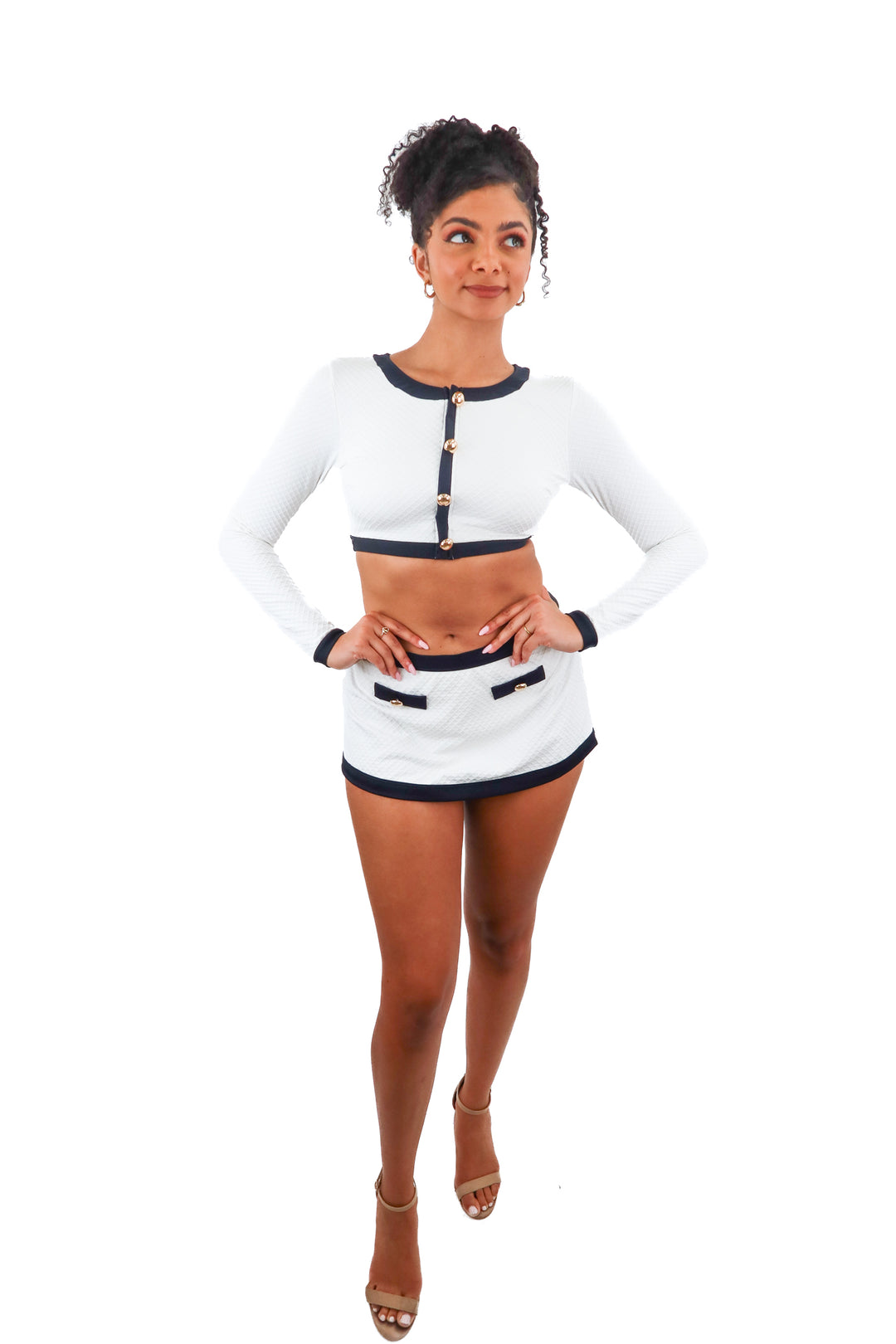 cupshe x kelsey anderson long sleeve swim bikini NWT (s; retail $56.99)