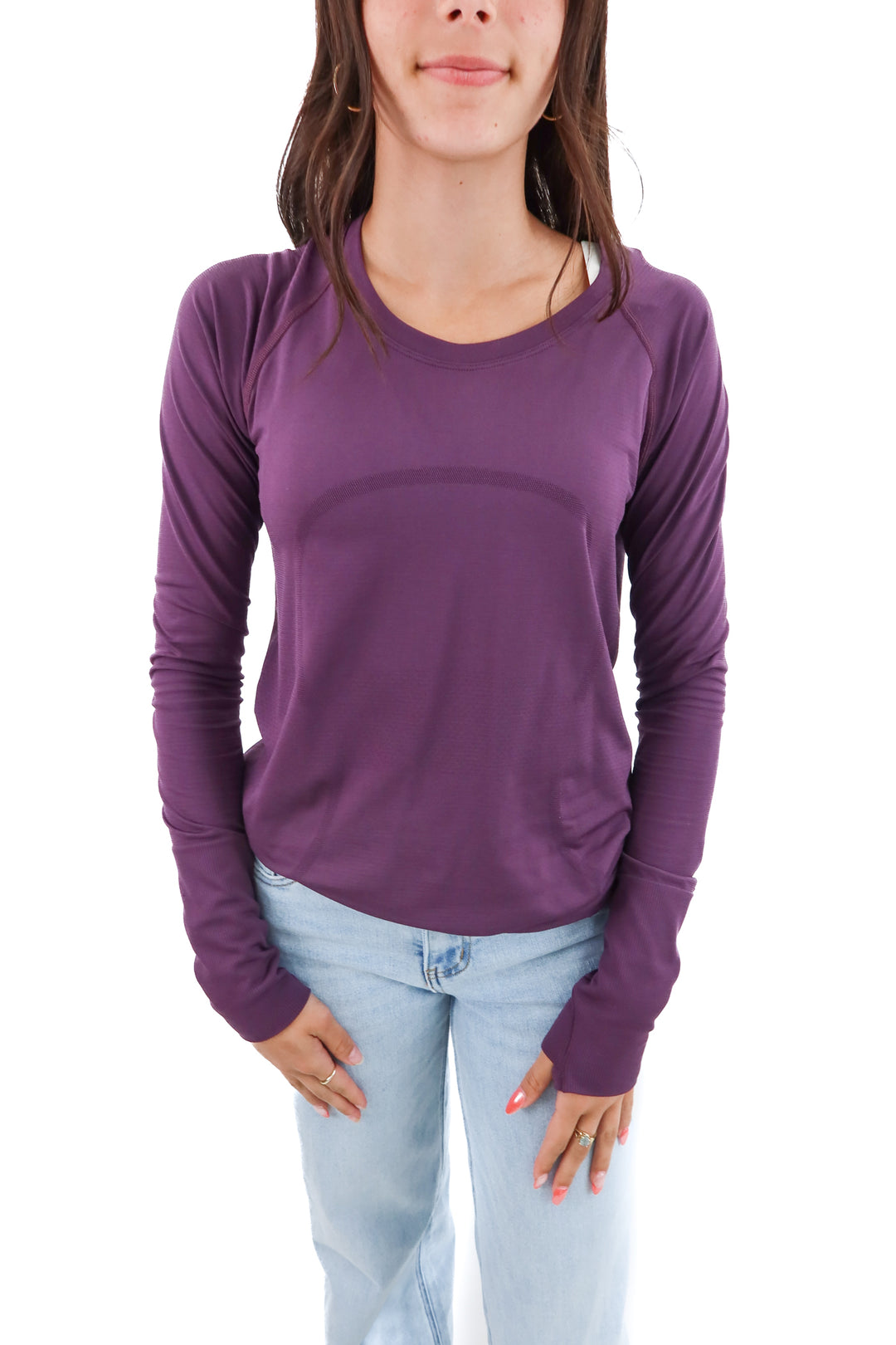 lululemon purple long sleeve top (10; retail $78)