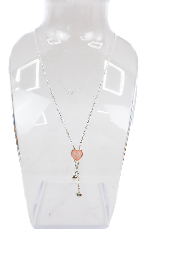 silver heart necklace