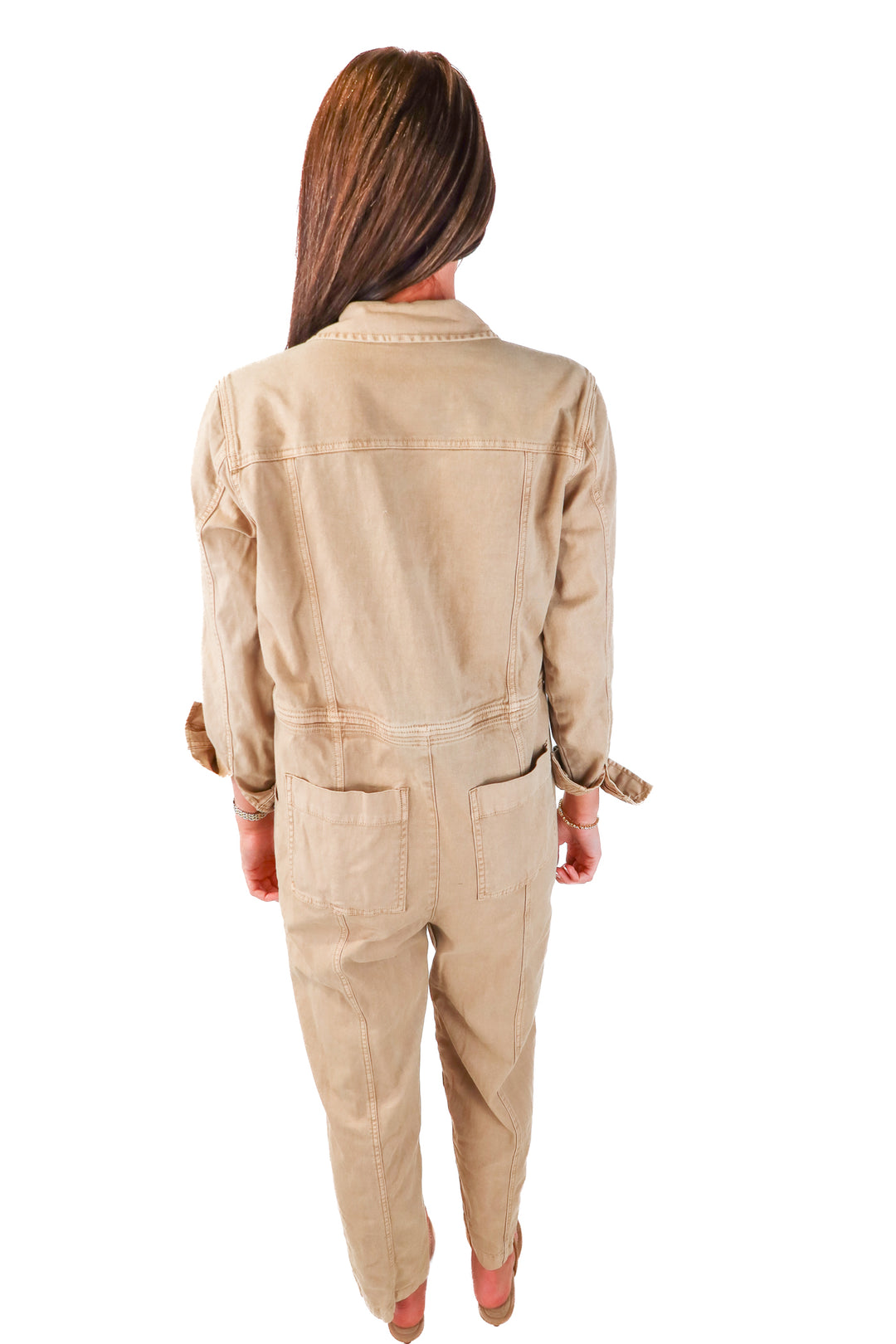 universal threads brown cargo jumpsuit (M)