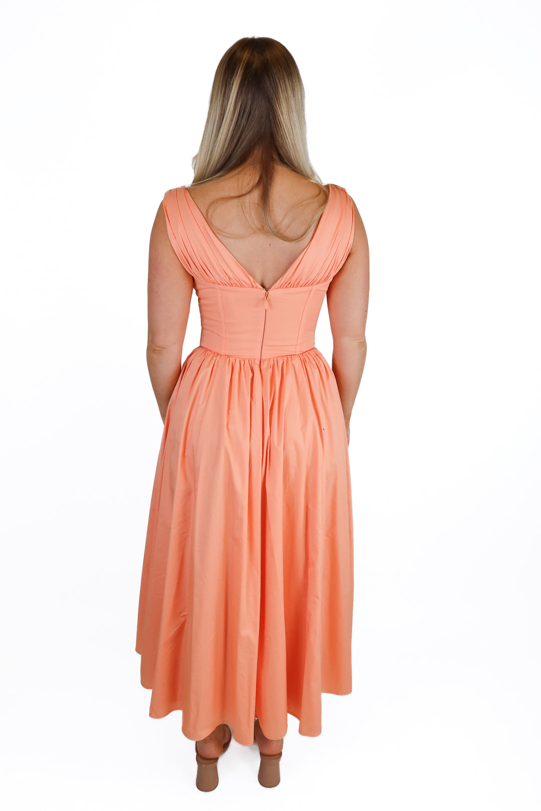 House of CB Melon Corset Maxi Dress (S; retail $285)