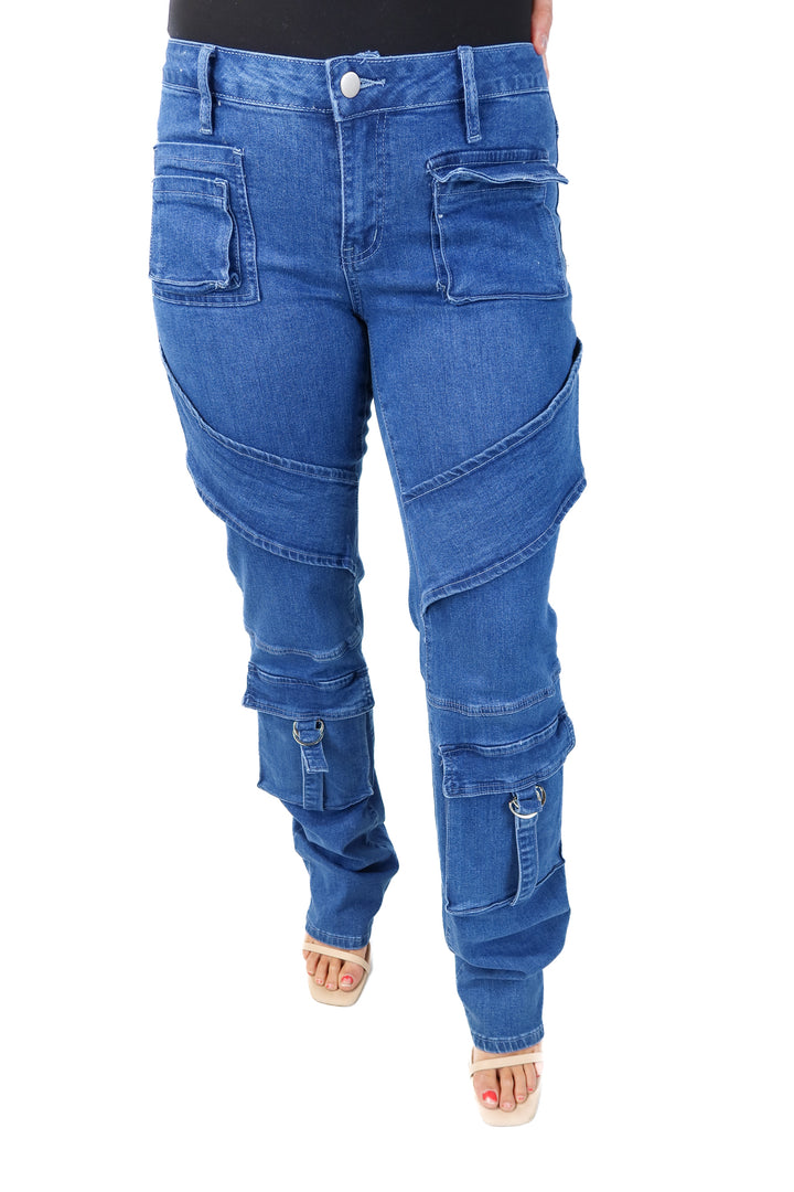 fashion nova medium wash cargo jeans (9)