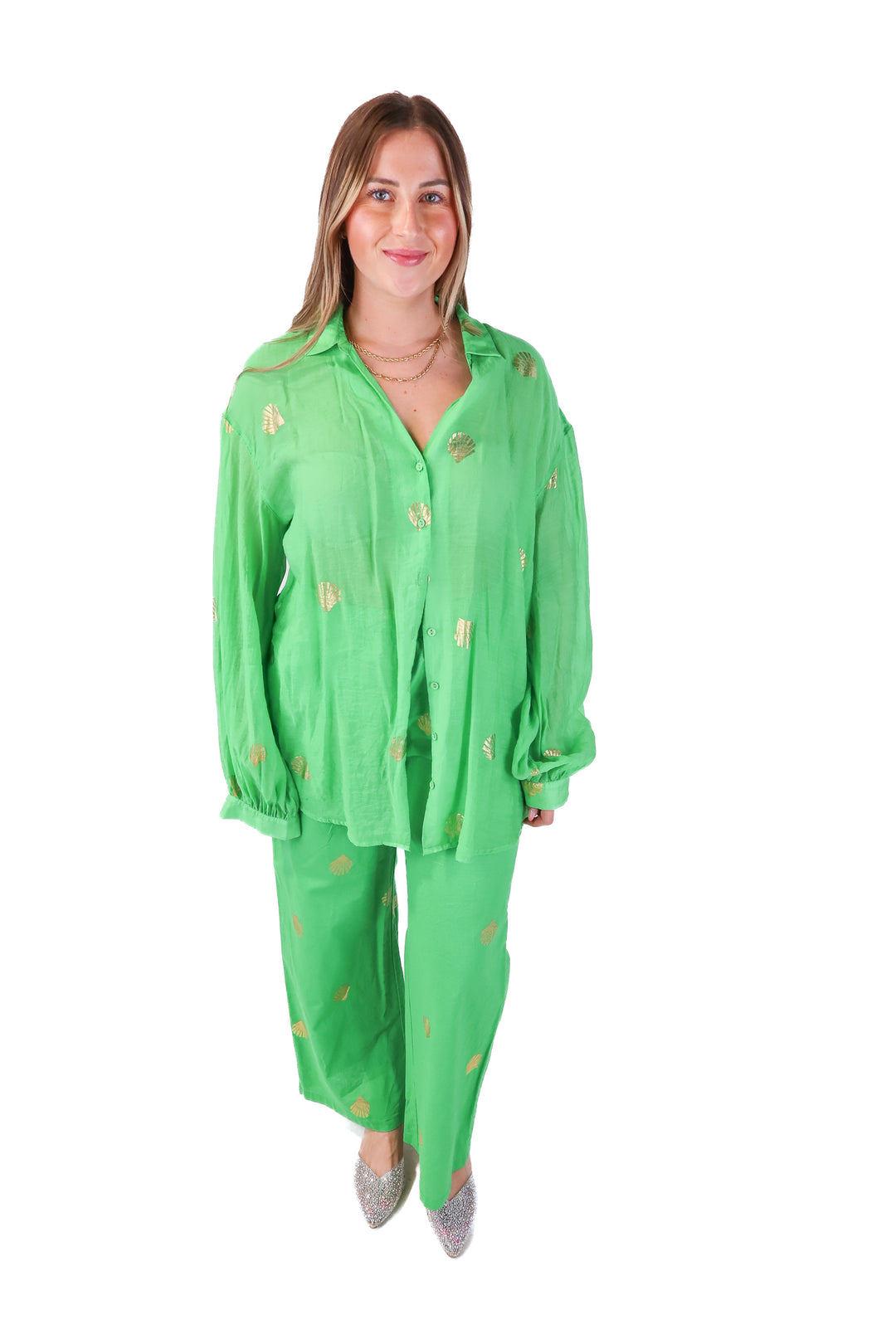 never fully dressed green seashell set (10)